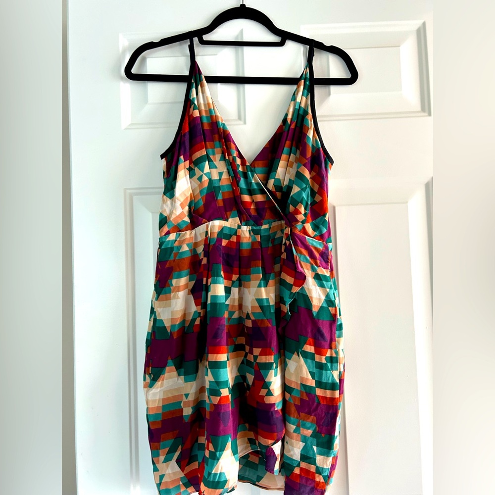 Geometric shape mini dress